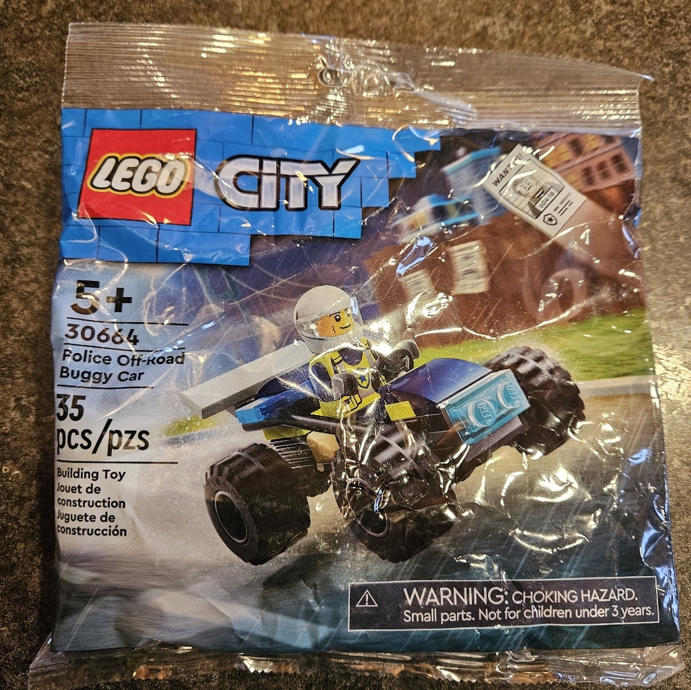 3 For 20!!! LEGO City Police Off-road Buggy 30664  35 Piece